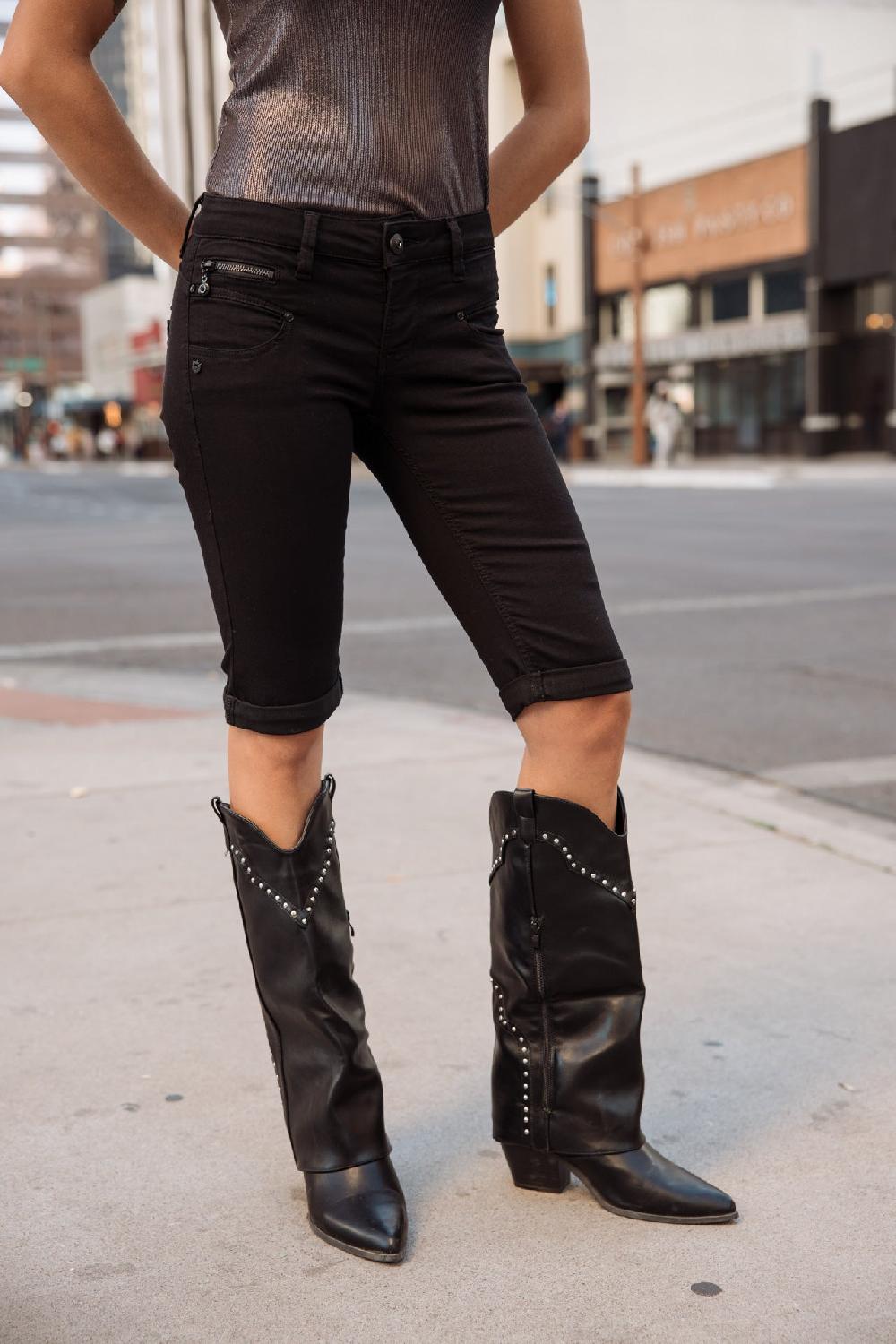 freeman t. porter Belixa Super Stretch Bermuda Femme black