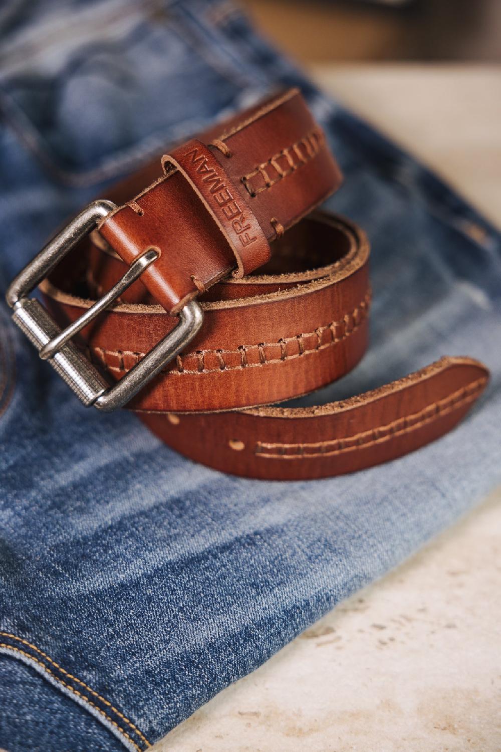 Freeman T. Porter Bower Ceinture En Cuir Homme Brown