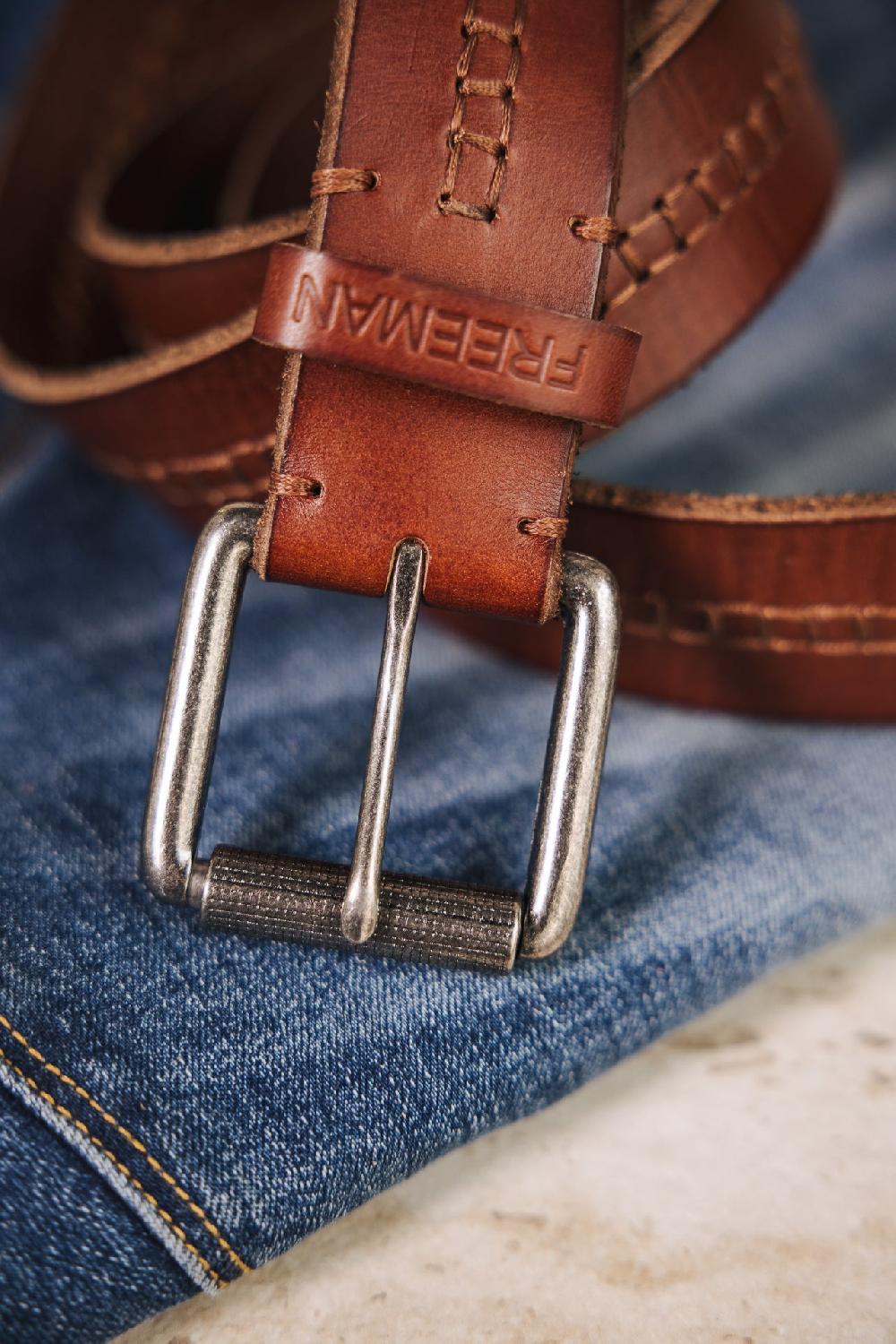 Freeman T. Porter Bower Ceinture En Cuir Homme Brown