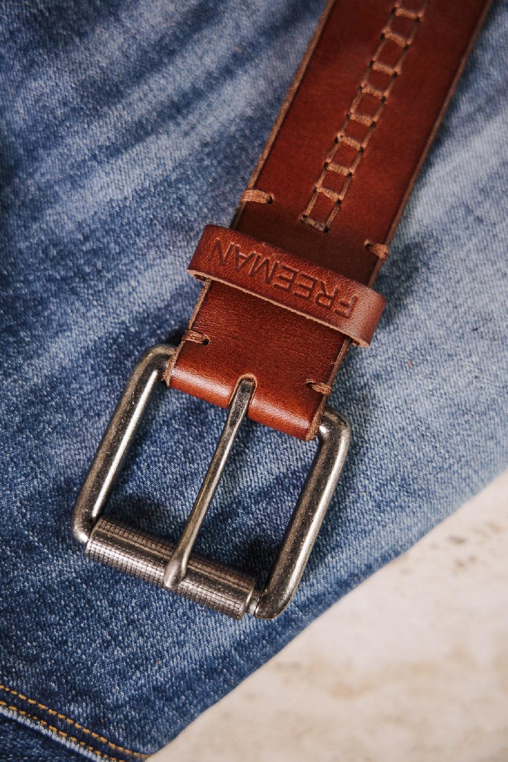 Freeman T. Porter Bower Ceinture En Cuir Homme Brown