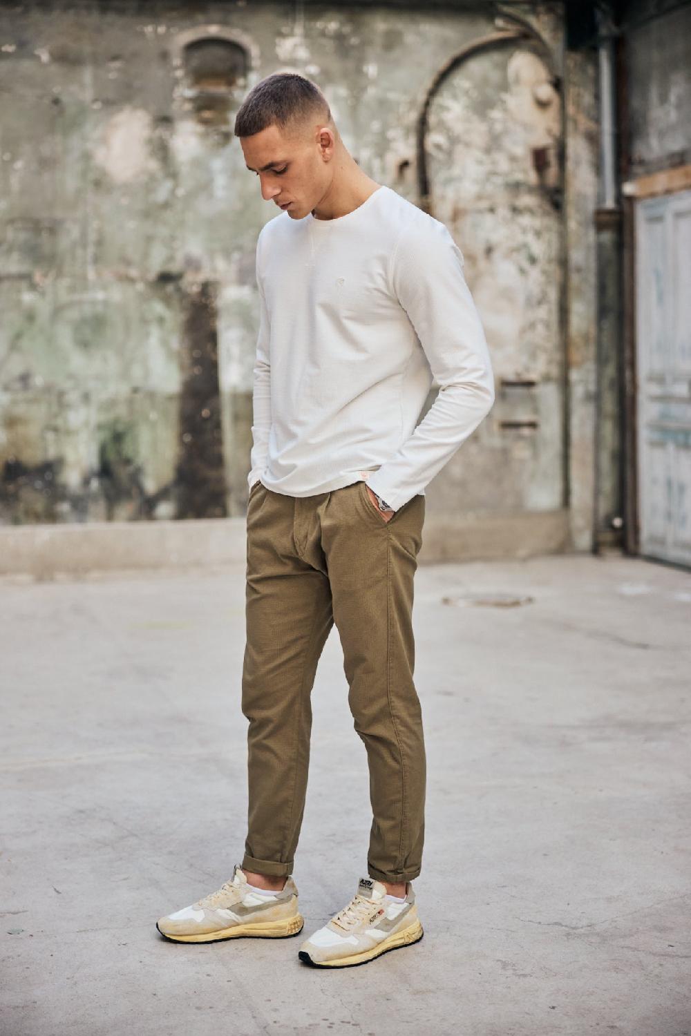 Freeman T. Porter Bruce Aras Pantalon Chino Homme Dusky Green