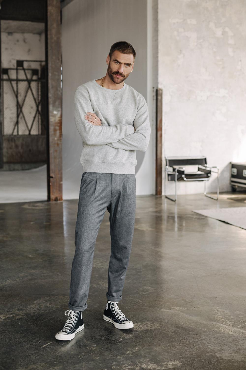 Freeman T. Porter Bruce Call Pantalon Chino Homme Steel Gray