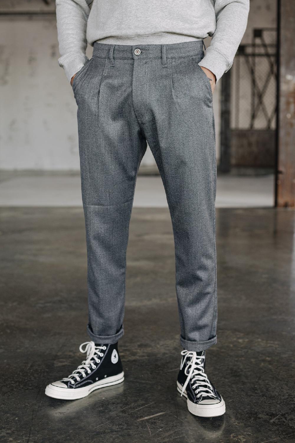 Freeman T. Porter Bruce Call Pantalon Chino Homme Steel Gray