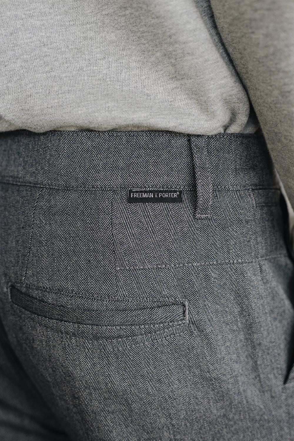 Freeman T. Porter Bruce Call Pantalon Chino Homme Steel Gray