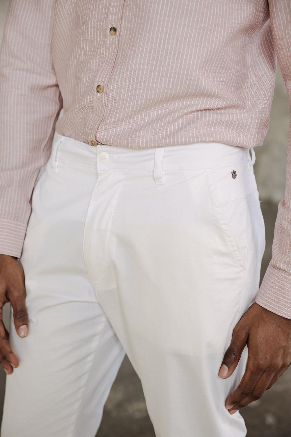 Freeman T. Porter Bruce Spike Pantalon Chino Homme Bright White