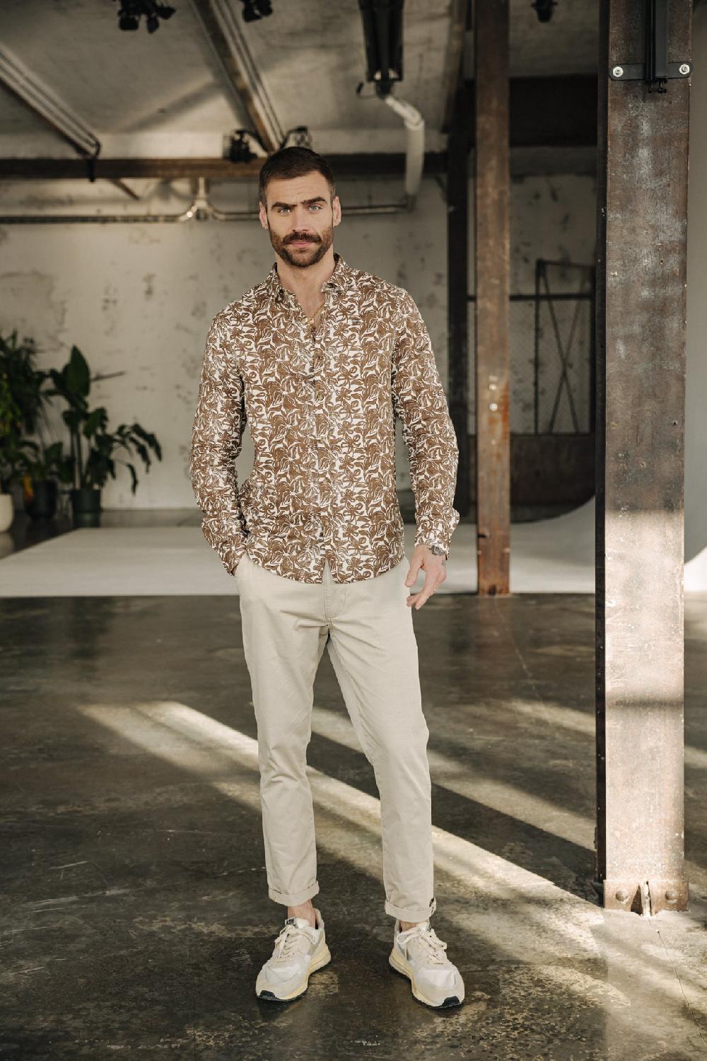 Freeman T. Porter Bruce Spike Pantalon Chino Homme Overcast