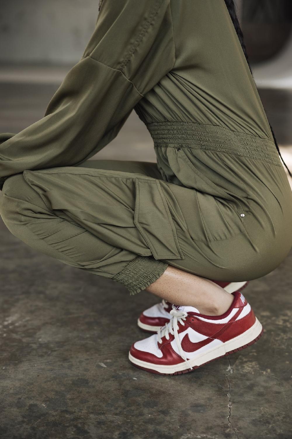 Freeman T. Porter Cartie Silken Combinaison Cargo Femme Four Leaf Clover