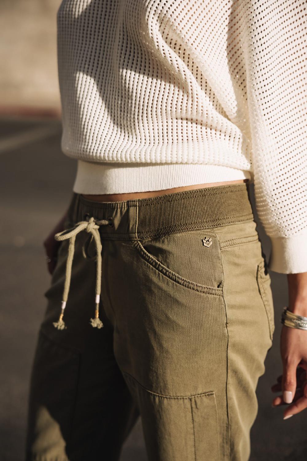 Freeman T. Porter Celine Jazz Pantalon Cargo Femme Deep Lichen Green