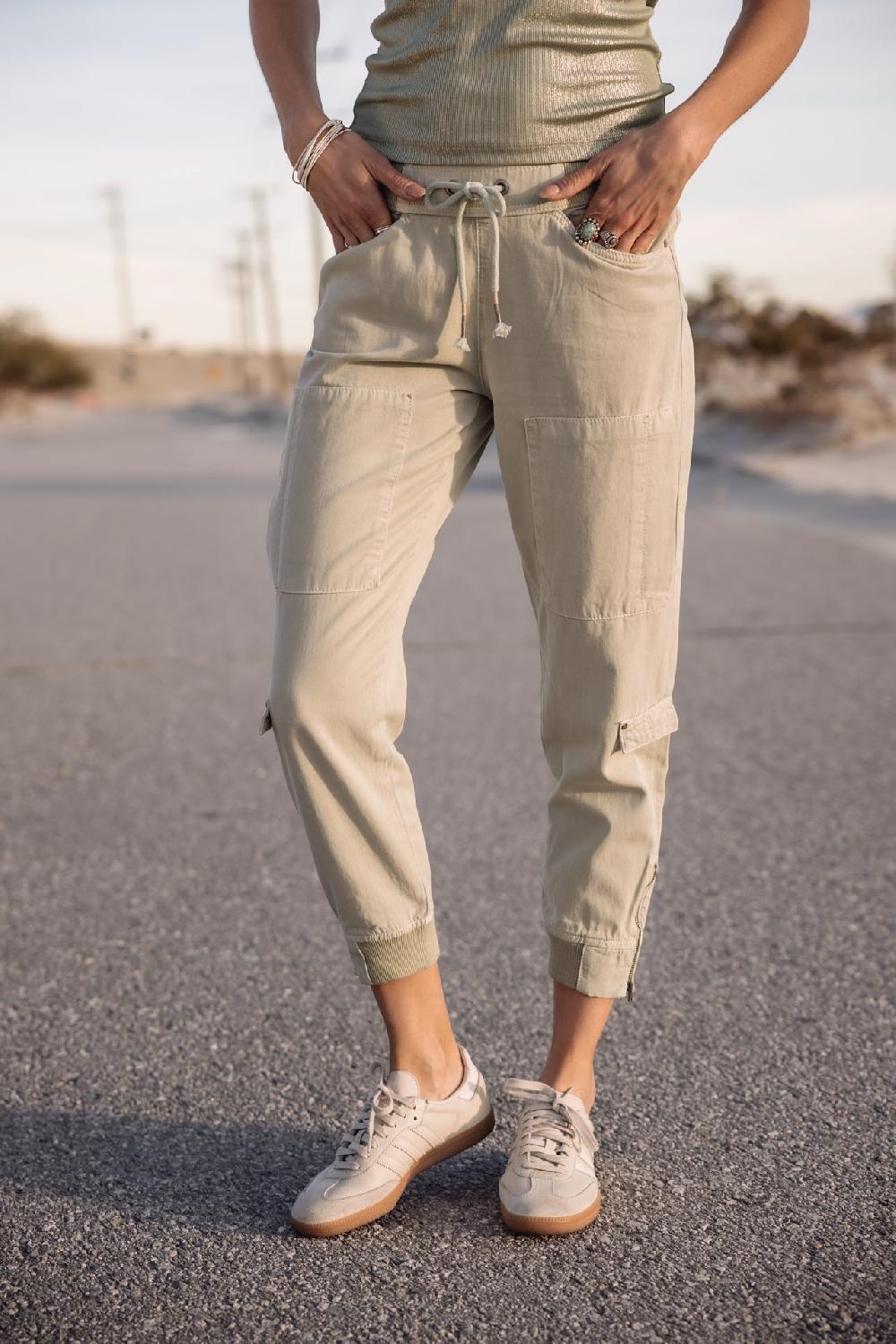 freeman t. porter Celine Jazz Pantalon cargo Femme desert sage