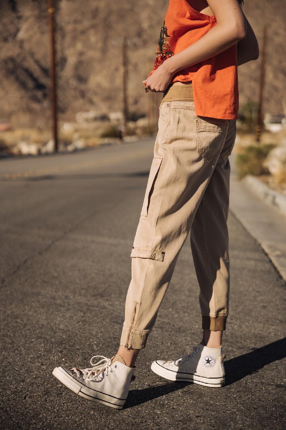 Freeman T. Porter Celine Jazz Pantalon Cargo Femme Irish Cream
