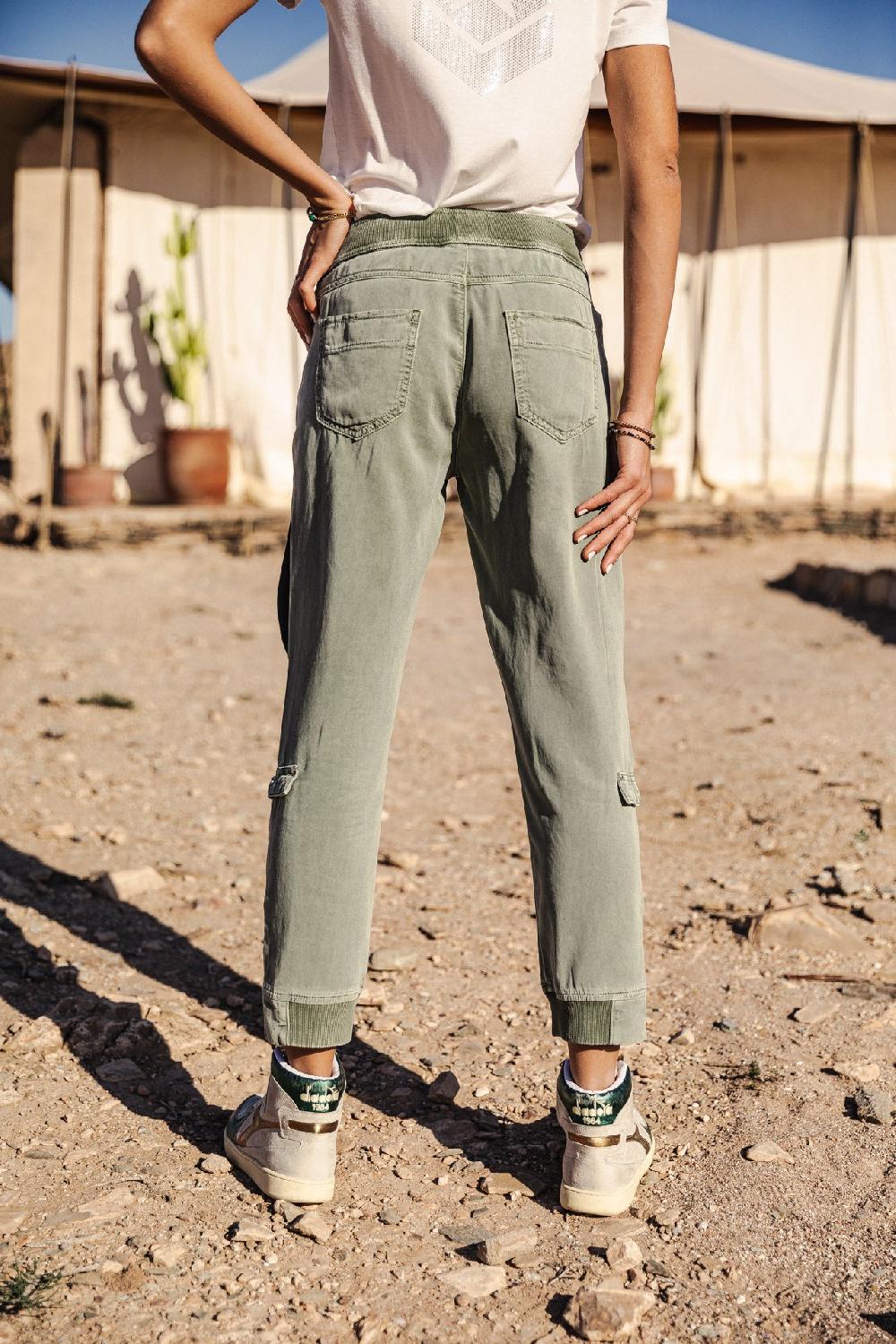 Freeman T. Porter Celine Jazz Pantalon Cargo Femme Lily Pad