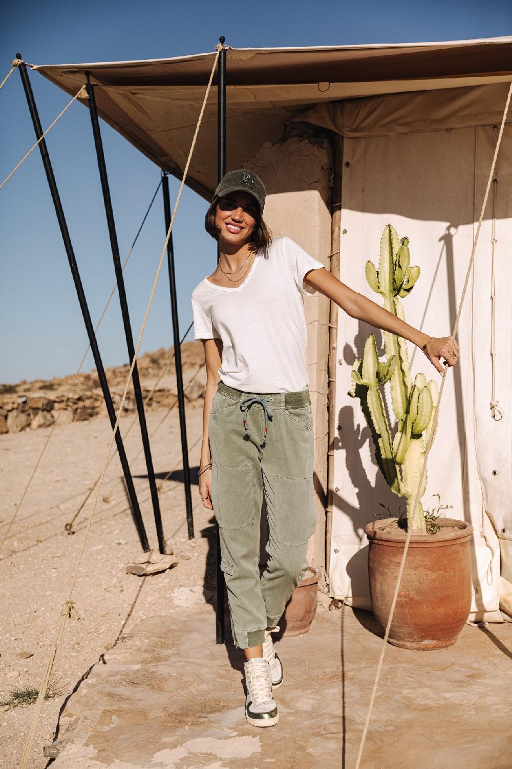 Freeman T. Porter Celine Jazz Pantalon Cargo Femme Lily Pad