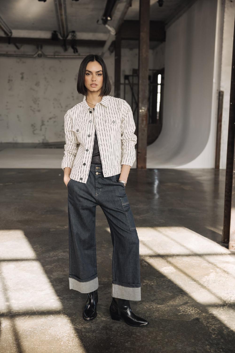 Freeman T. Porter Charly S-SDM Jeans Cargo Cropped Femme Buji