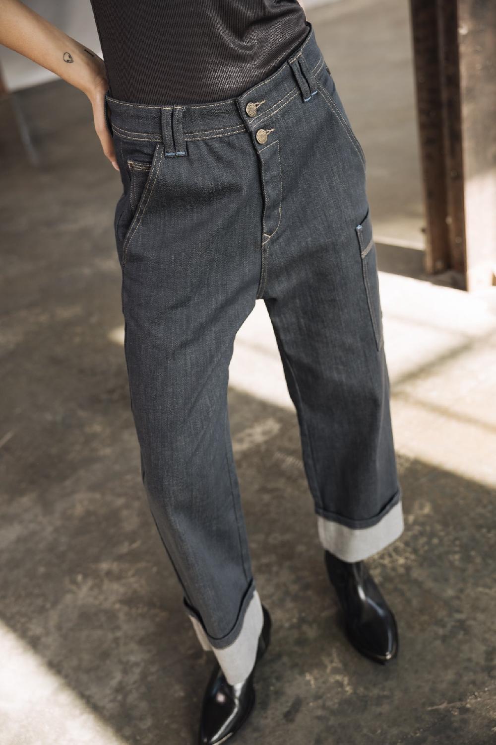 Freeman T. Porter Charly S-SDM Jeans Cargo Cropped Femme Buji