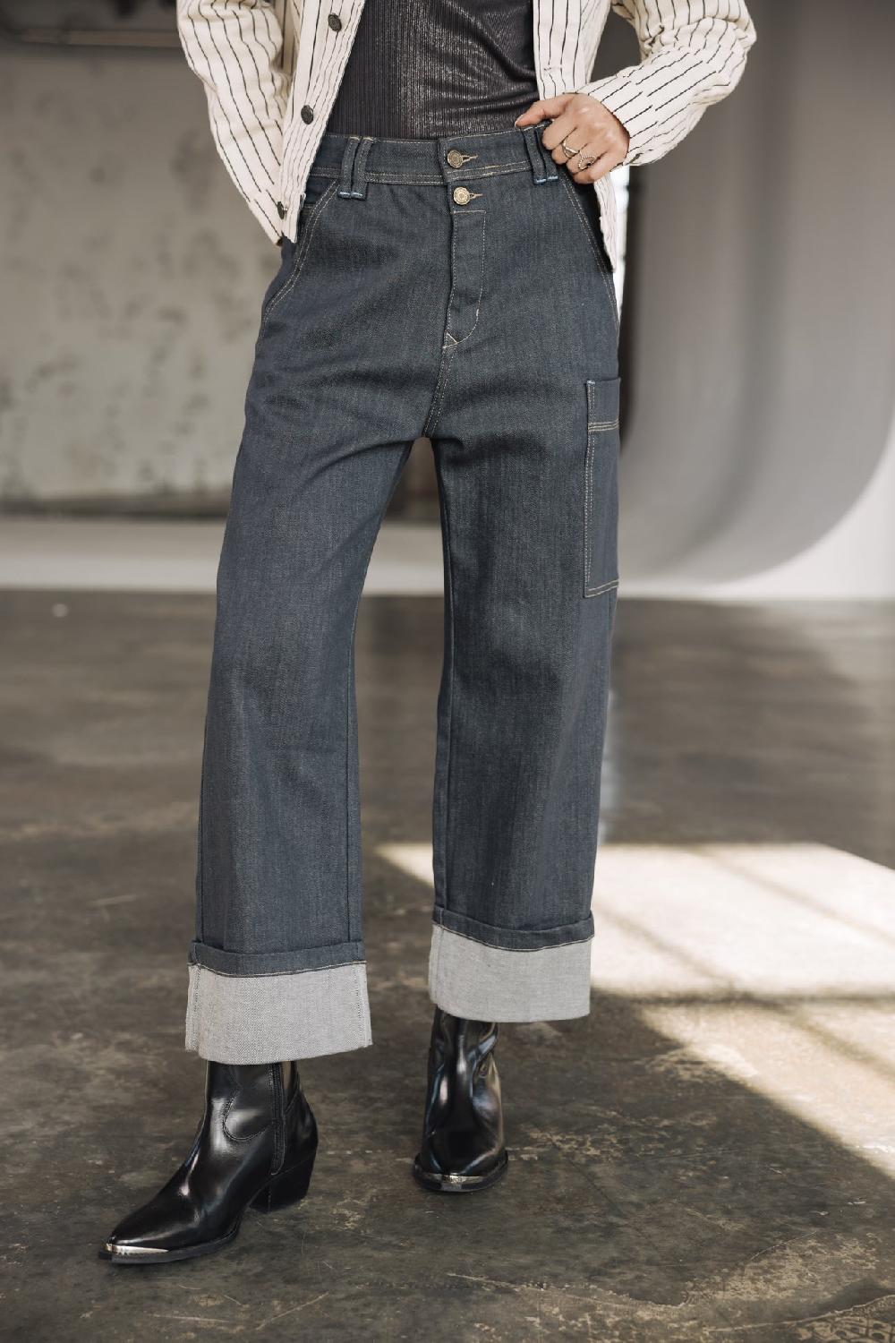 freeman t. porter Charly S-SDM Jeans cargo cropped Femme buji