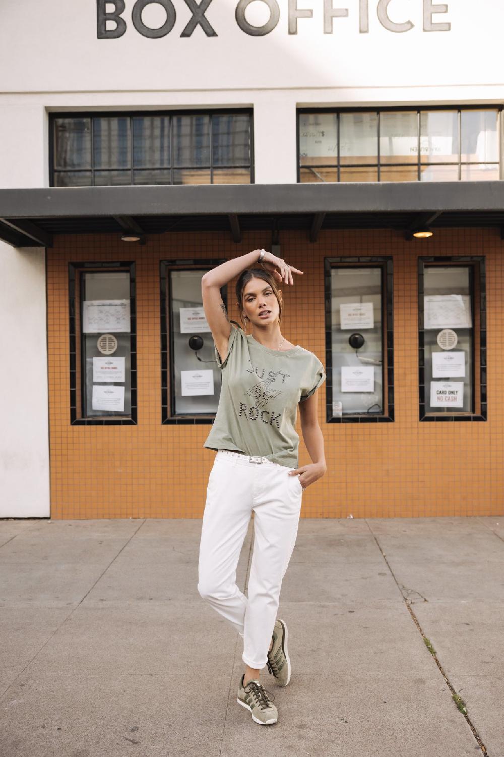 Freeman T. Porter Claudia Felicita Pantalon Chino Femme Bright White