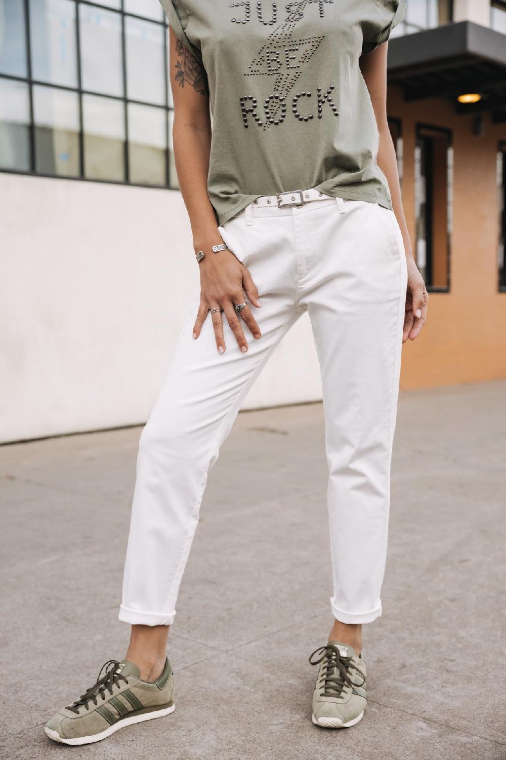 Freeman T. Porter Claudia Felicita Pantalon Chino Femme Bright White
