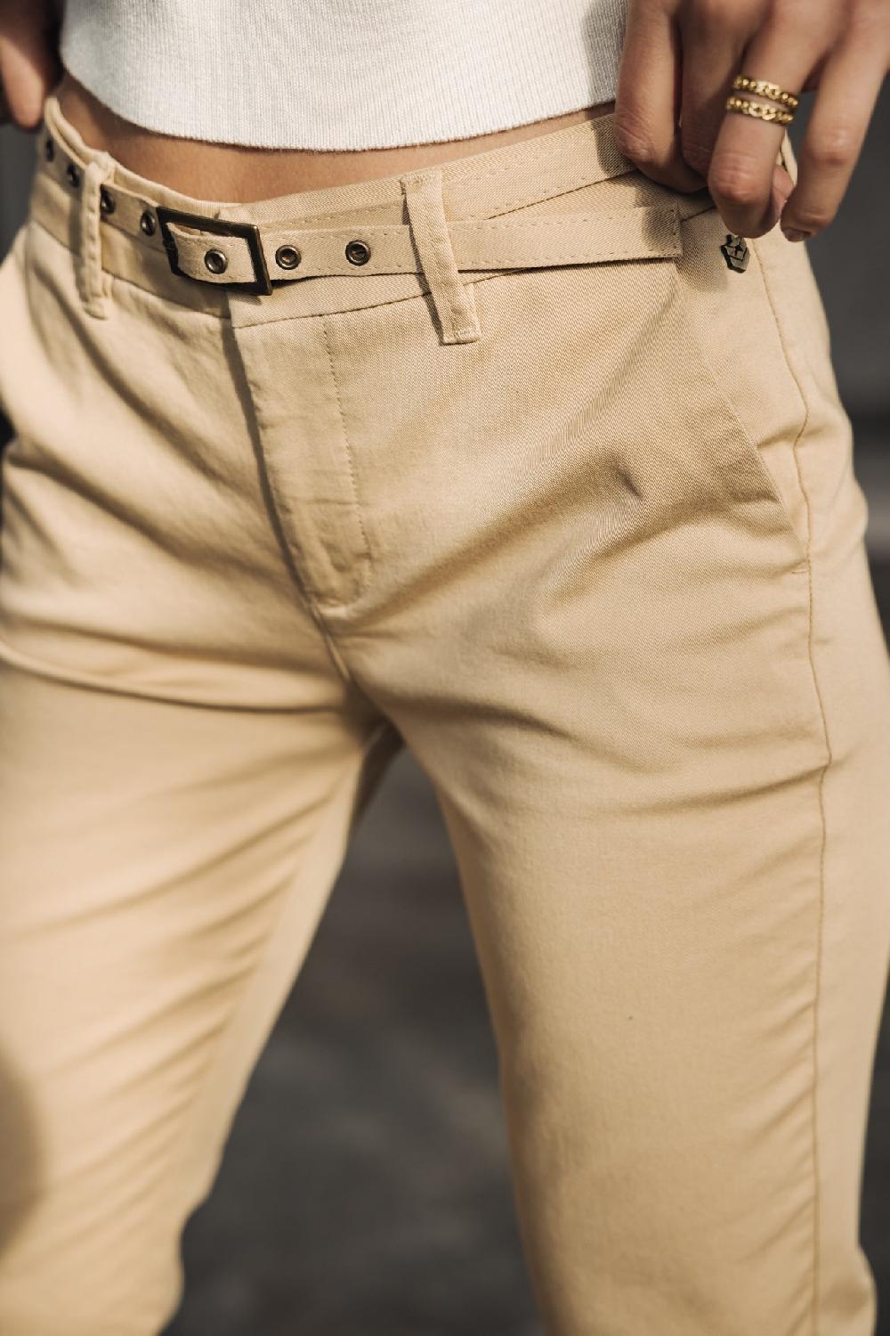 Freeman T. Porter Claudia Felicita Pantalon Chino Femme Irish Cream