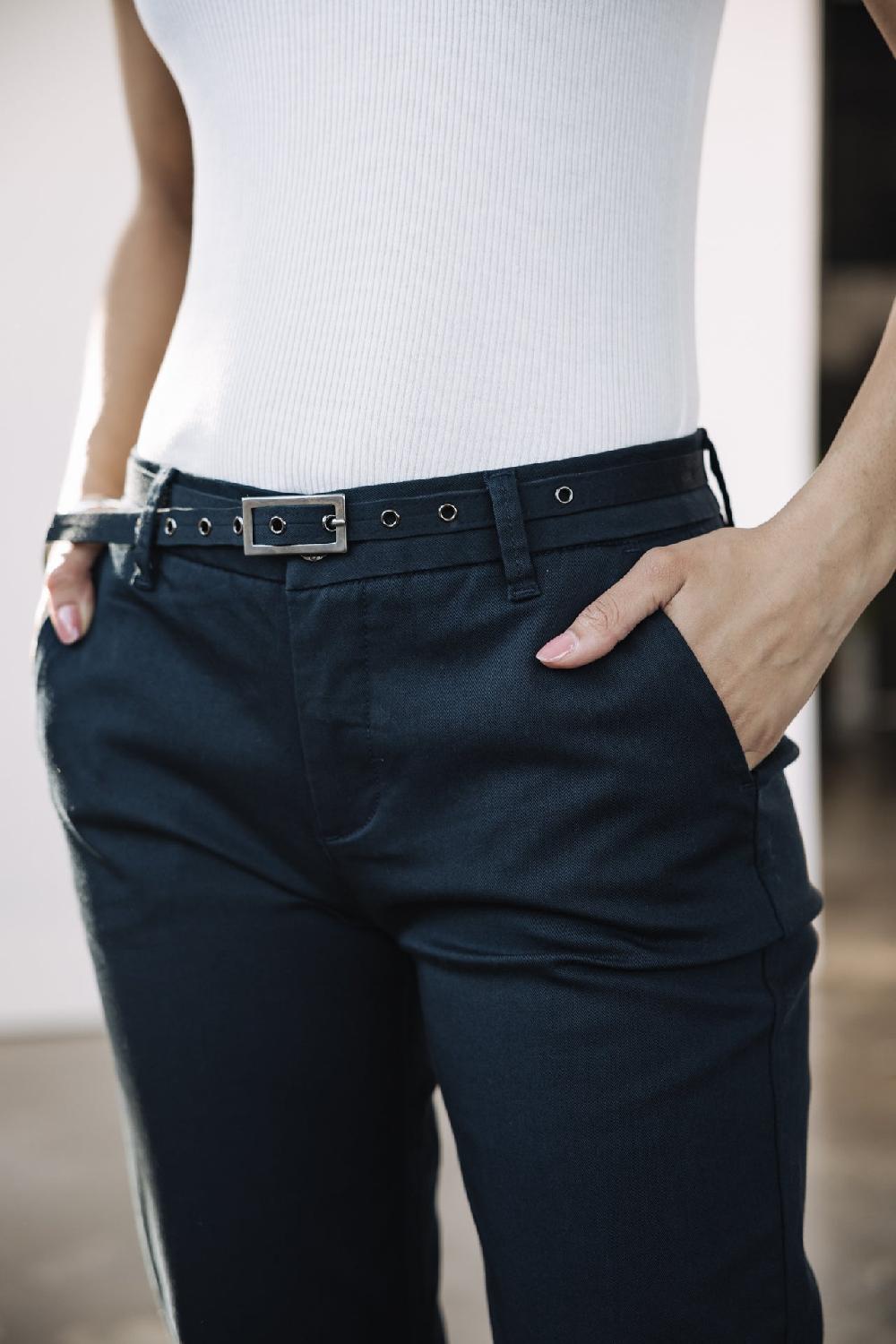 Freeman T. Porter Claudia Felicita Pantalon Chino Femme Total Eclipse