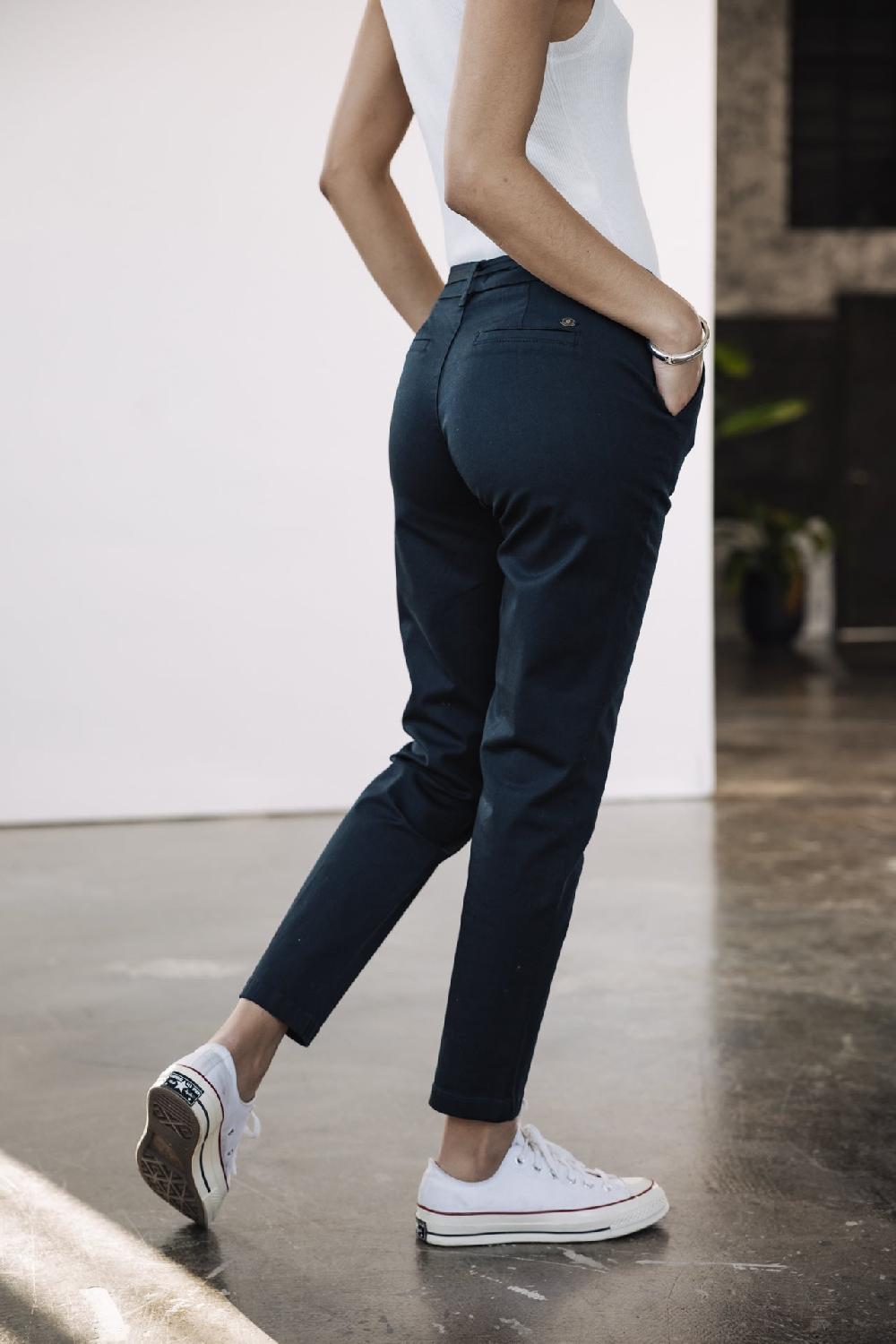 Freeman T. Porter Claudia Felicita Pantalon Chino Femme Total Eclipse