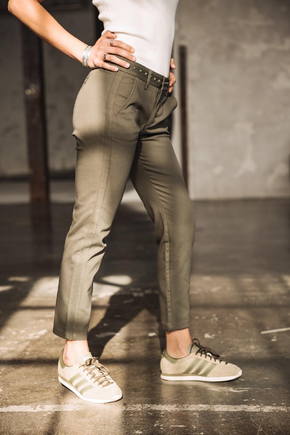 Freeman T. Porter Claudia Polyneo Light Pantalon Slim Femme Four Leaf Clover