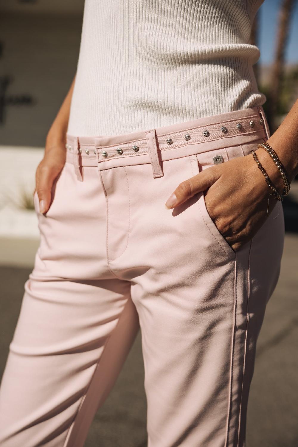 Freeman T. Porter Claudia Polyneo Light Pantalon Slim Femme Light Pink