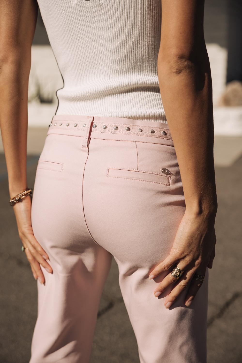 Freeman T. Porter Claudia Polyneo Light Pantalon Slim Femme Light Pink