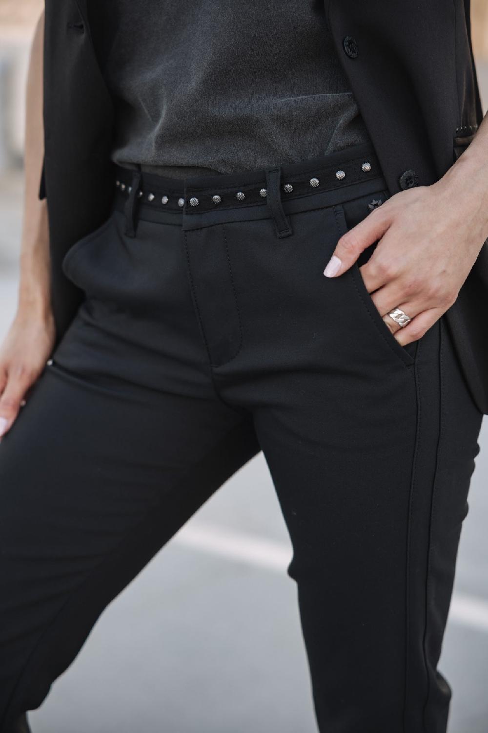 Freeman T. Porter Claudia Polyneo Pantalon Slim Femme Black