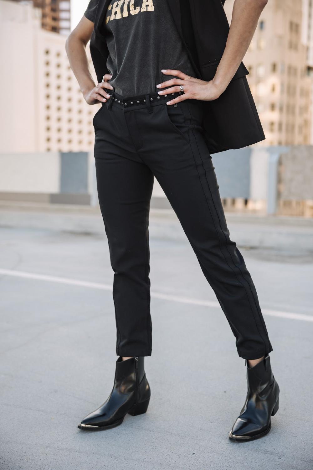 Freeman T. Porter Claudia Polyneo Pantalon Slim Femme Black