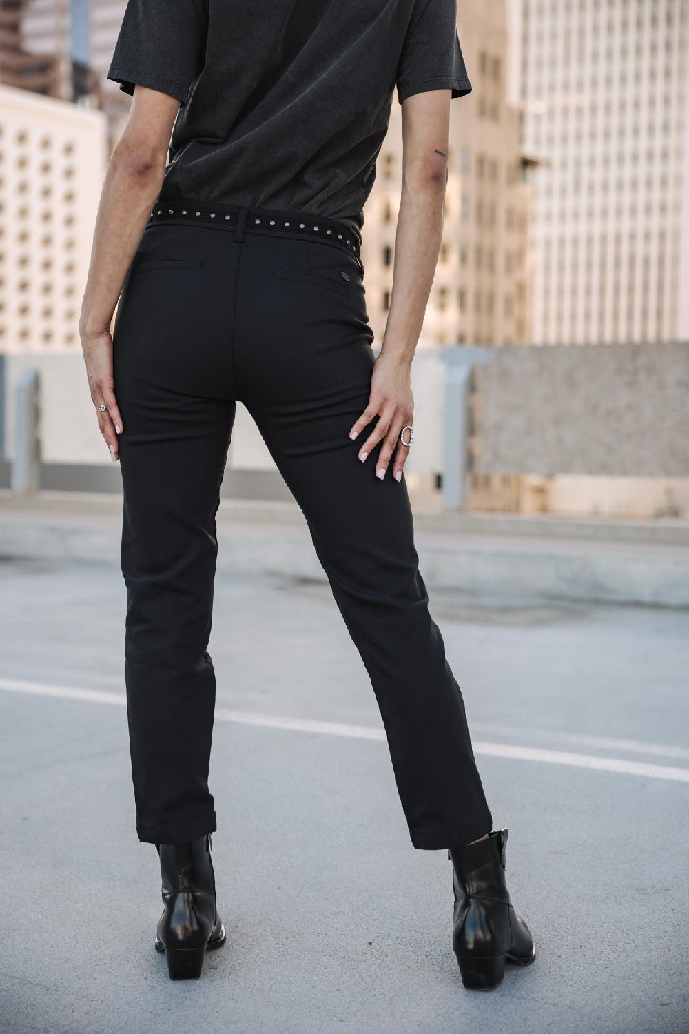 Freeman T. Porter Claudia Polyneo Pantalon Slim Femme Black