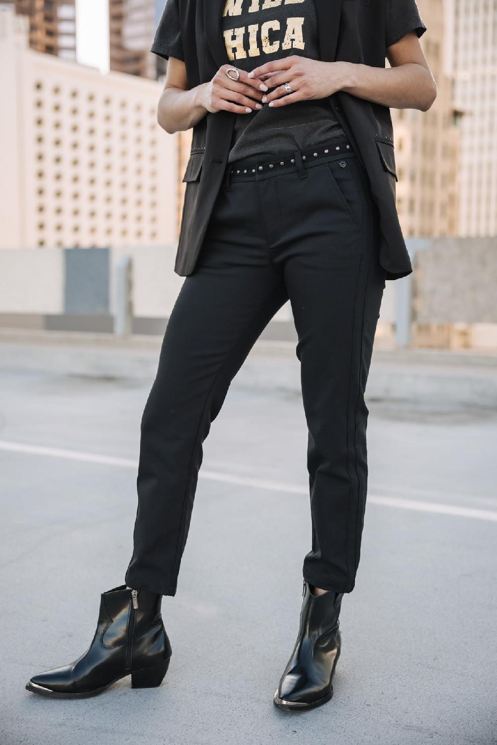 freeman t. porter Claudia Polyneo Pantalon slim Femme black