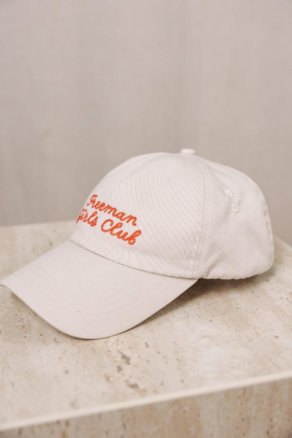 Freeman T. Porter Club Cap Casquette Brodée Femme Ecru