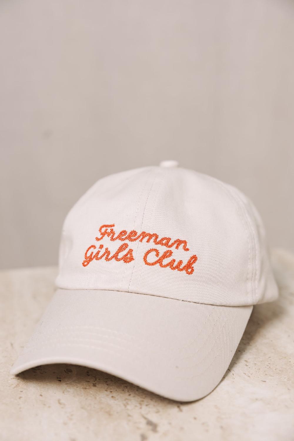 freeman t. porter Club Cap Casquette brodée Femme ecru