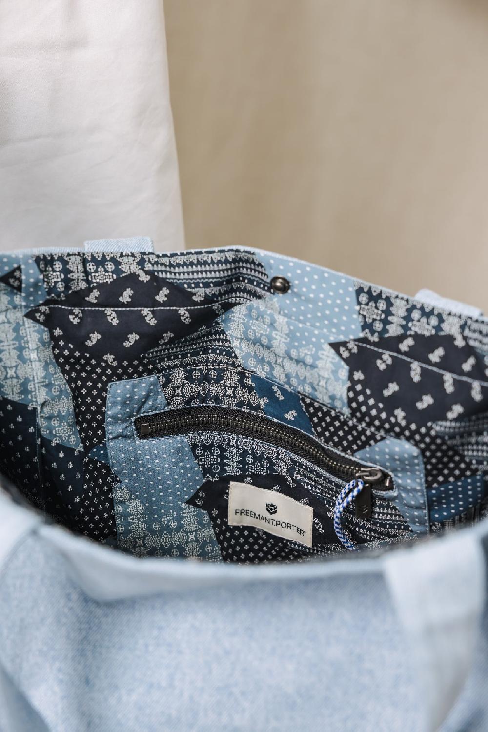 Freeman T. Porter Coletta Denim Tote Bag Femme Ronny