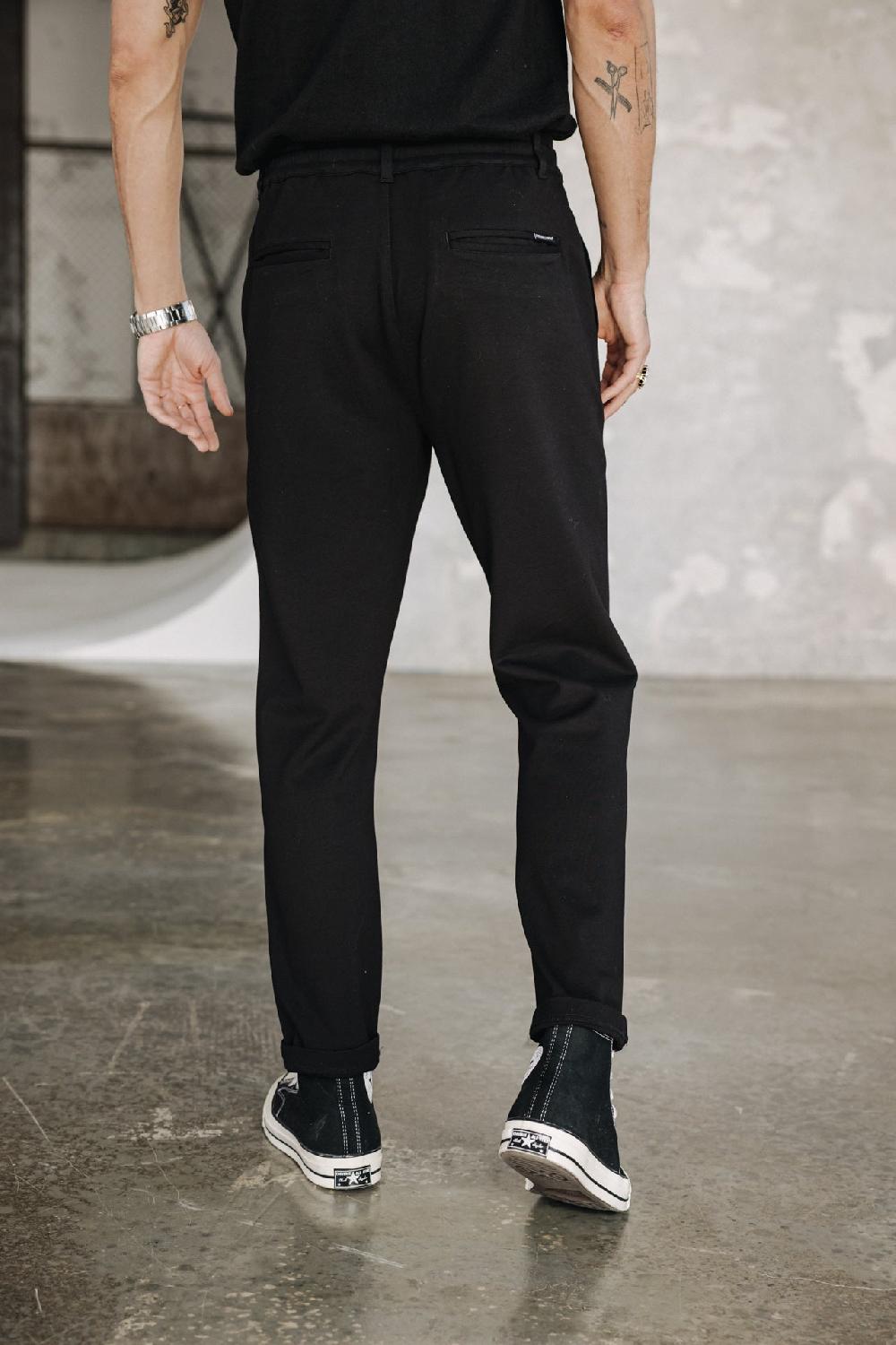 Freeman T. Porter Derek Comfy Pantalon Relax Homme Black