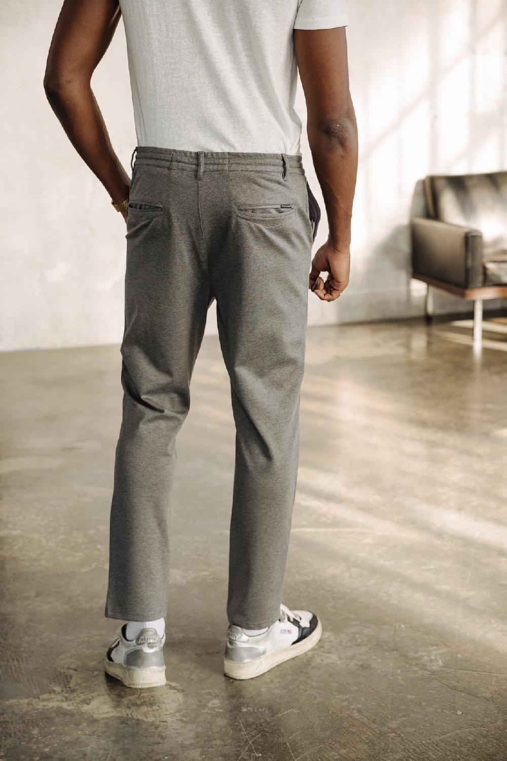 Freeman T. Porter Derek Comfy Pantalon Relax Homme Moon Rock