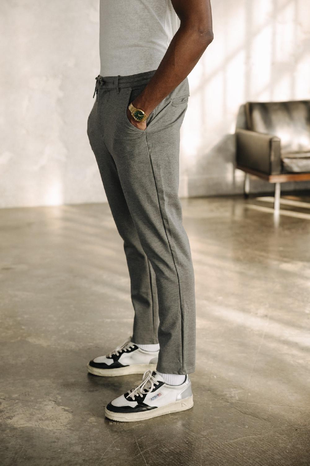 Freeman T. Porter Derek Comfy Pantalon Relax Homme Moon Rock