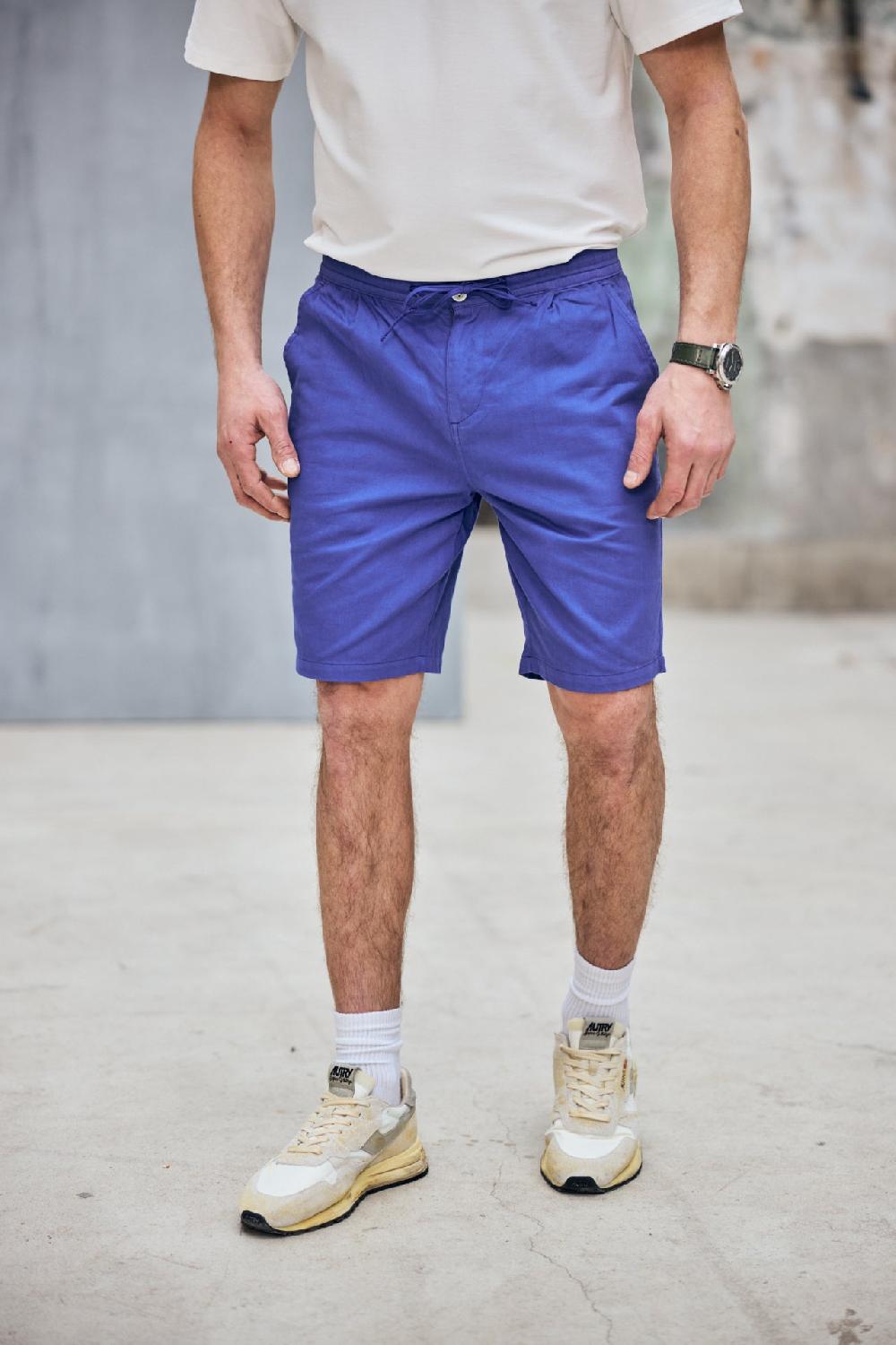 Freeman T. Porter Doug Cot Slub Short Relax Homme Bluing