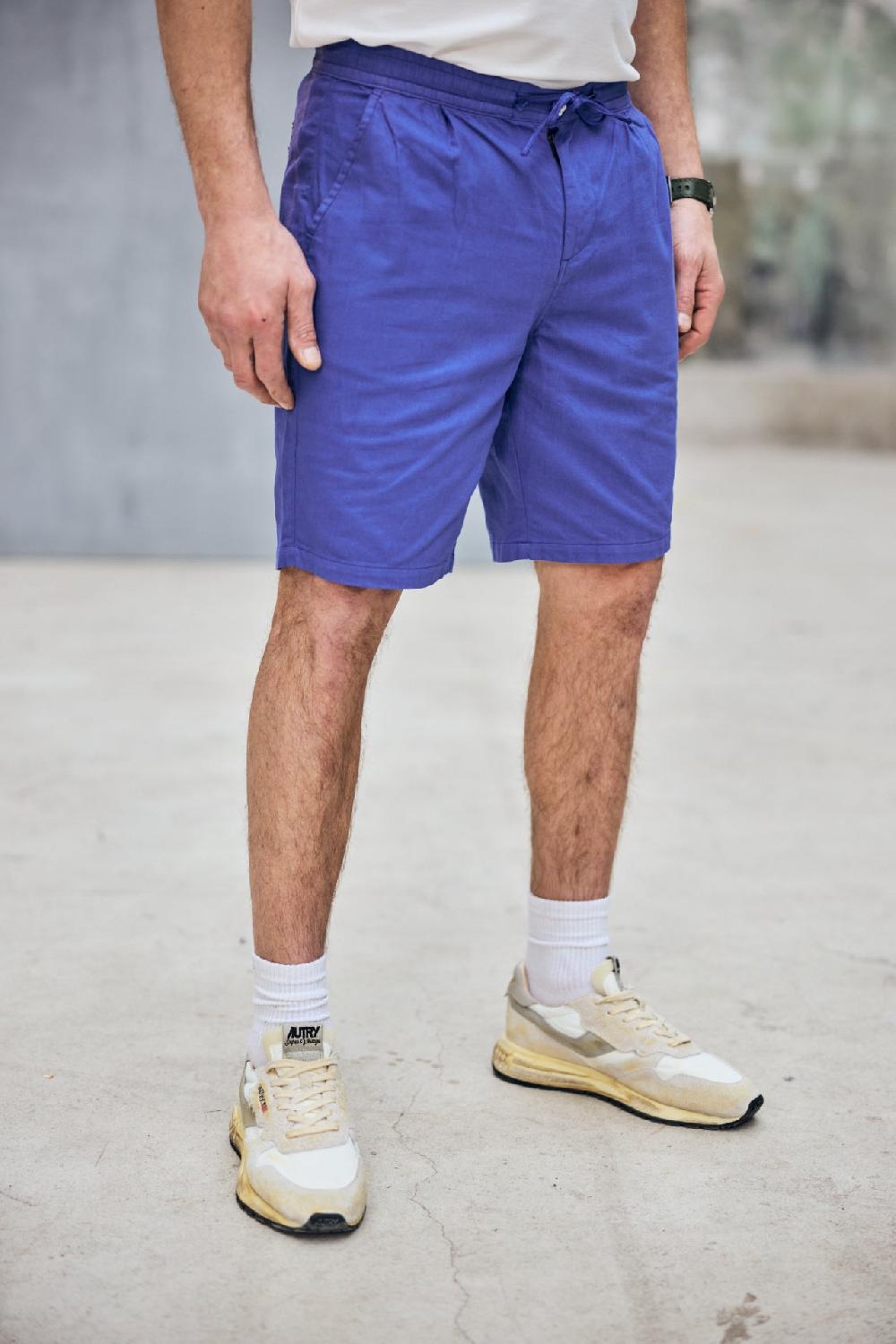 Freeman T. Porter Doug Cot Slub Short Relax Homme Bluing