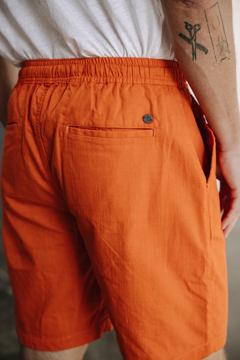 Freeman T. Porter Doug Cot Slub Short Relax Homme Firecracker