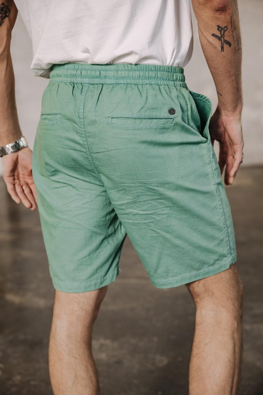 Freeman T. Porter Doug Cot Slub Shorts Relax Homme Feldspar