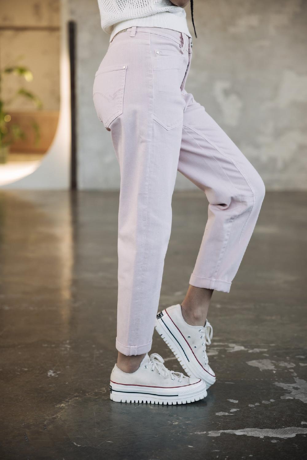 Freeman T. Porter Edita Andalousia Pantalon Taille Haute Femme Light Pink