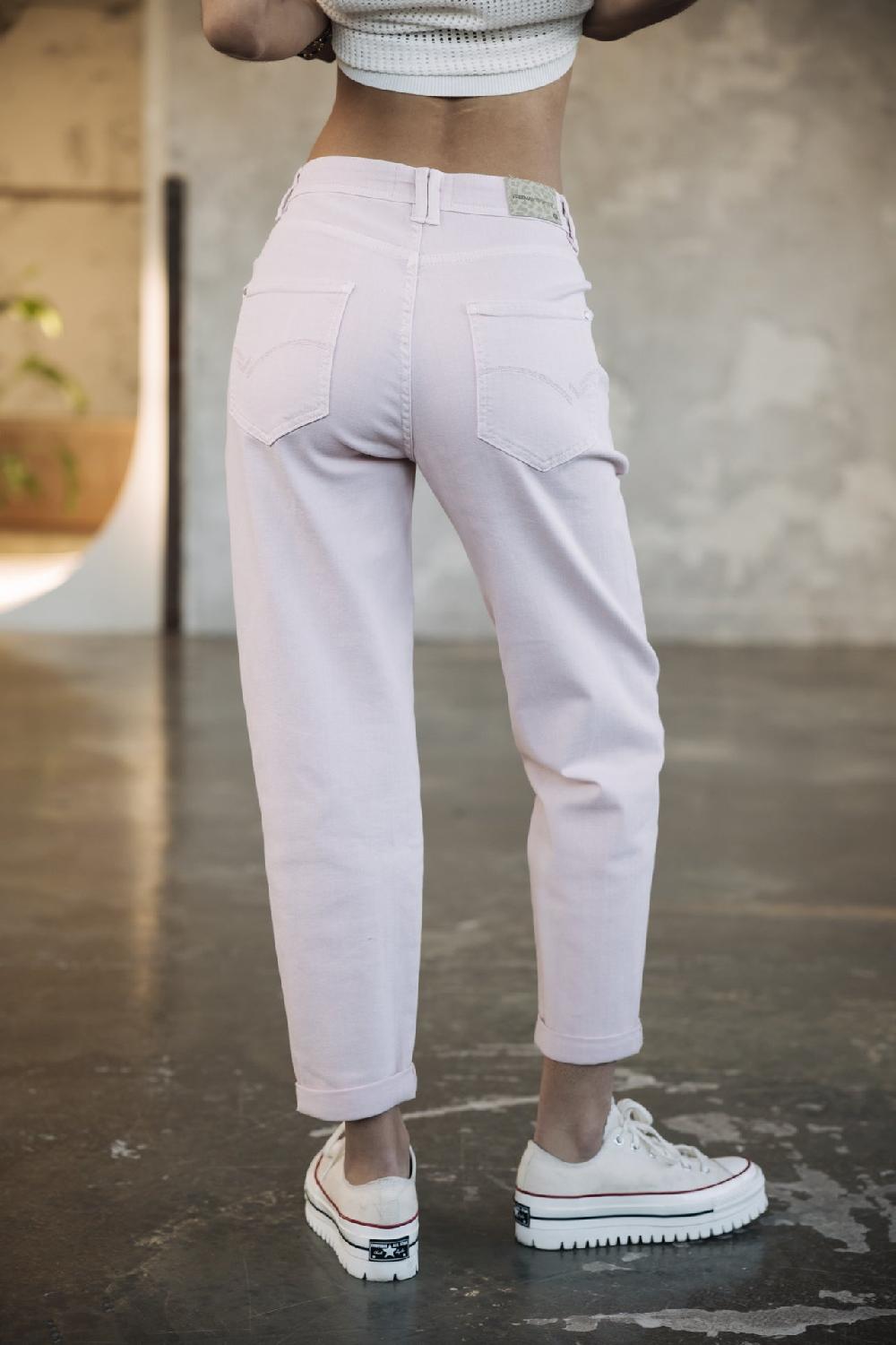 Freeman T. Porter Edita Andalousia Pantalon Taille Haute Femme Light Pink