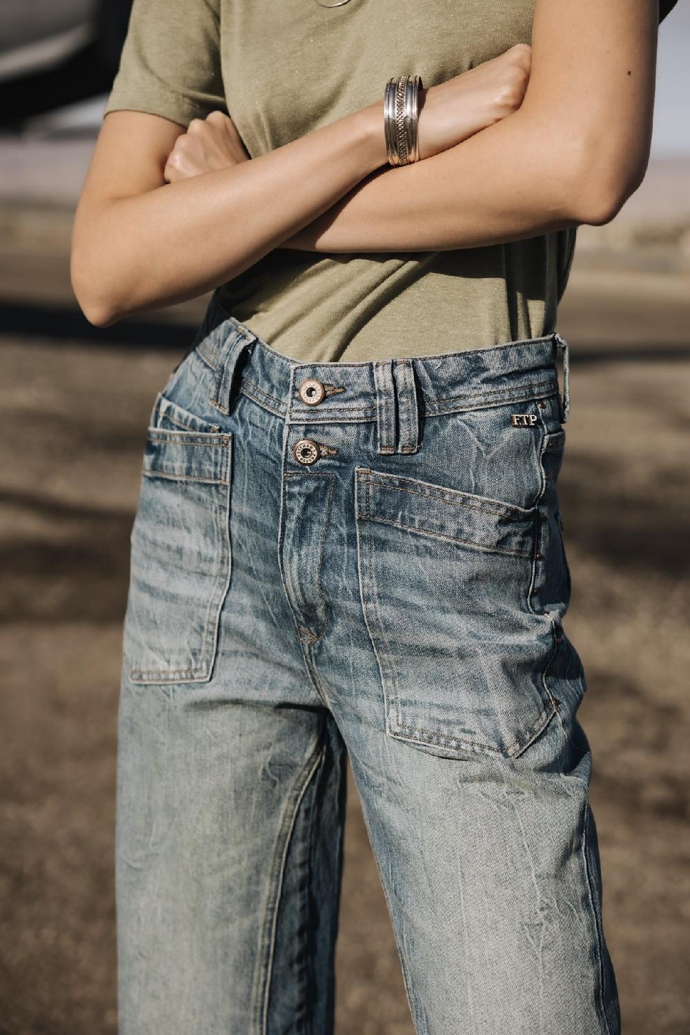 Freeman T. Porter Edita SDM Jeans Taille Haute Femme Bocaina