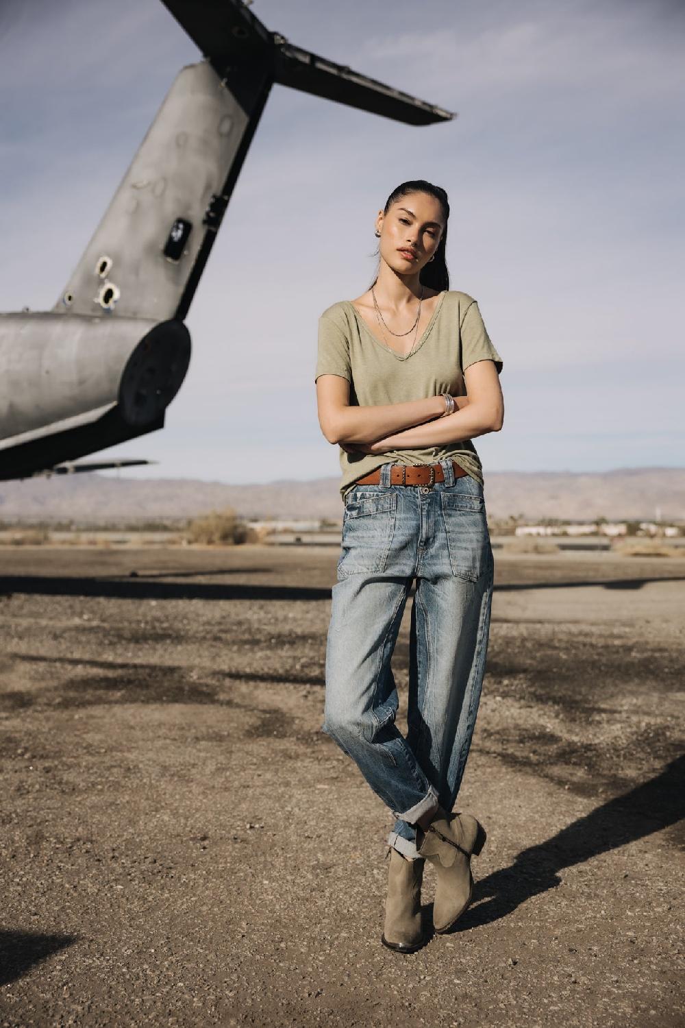 Freeman T. Porter Edita SDM Jeans Taille Haute Femme Bocaina