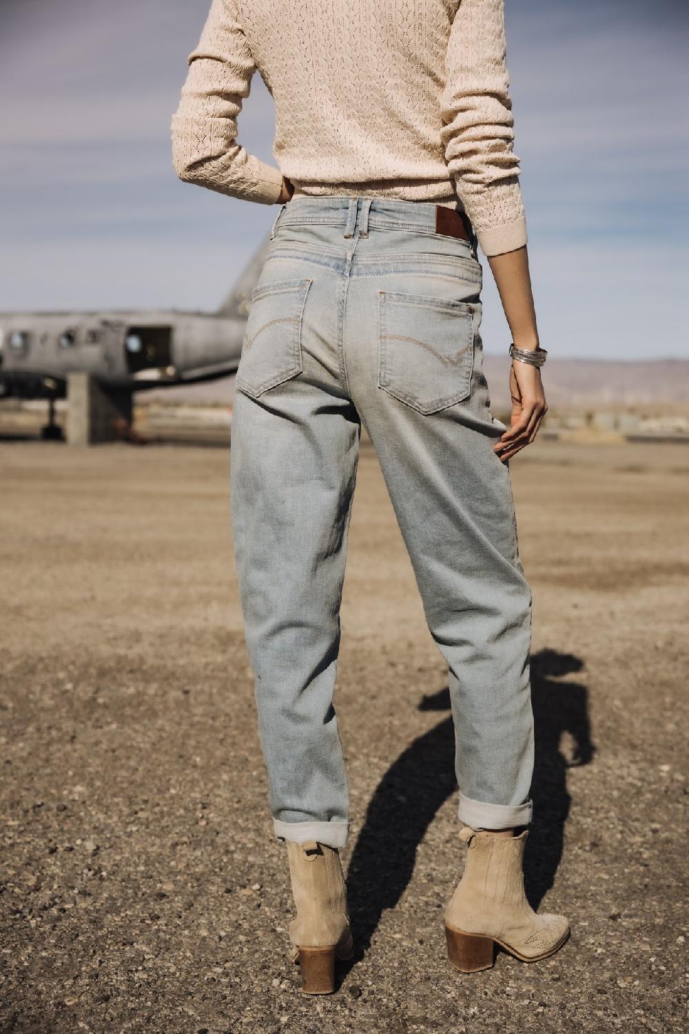 Freeman T. Porter Edita SDM Jeans Taille Haute Femme Solar