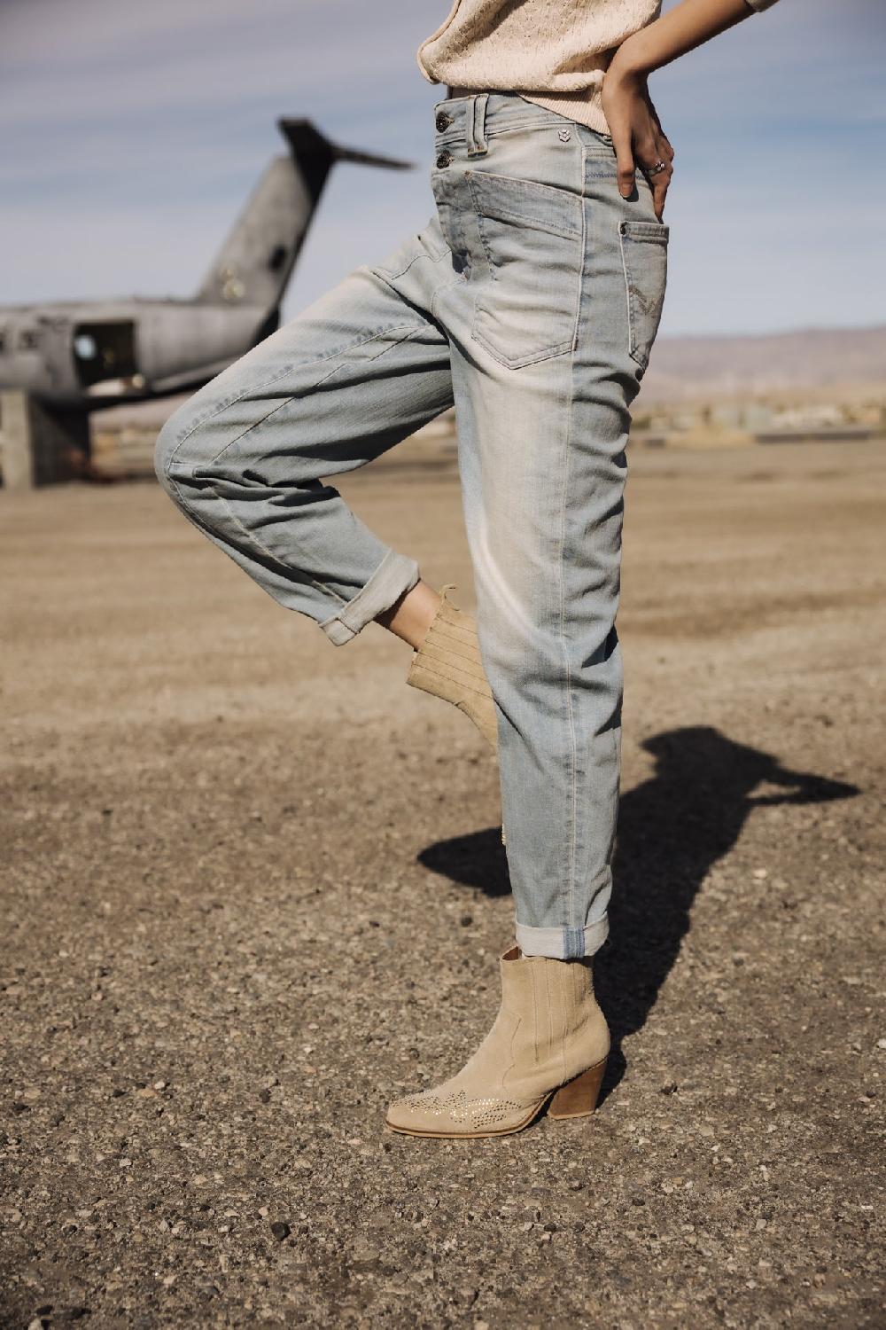 Freeman T. Porter Edita SDM Jeans Taille Haute Femme Solar