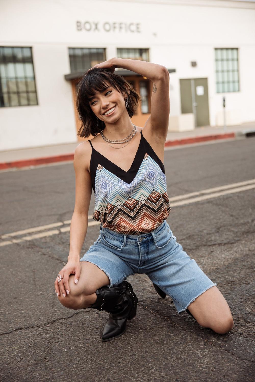 Freeman T. Porter Ella Oasis Débardeur Imprimé Femme Original