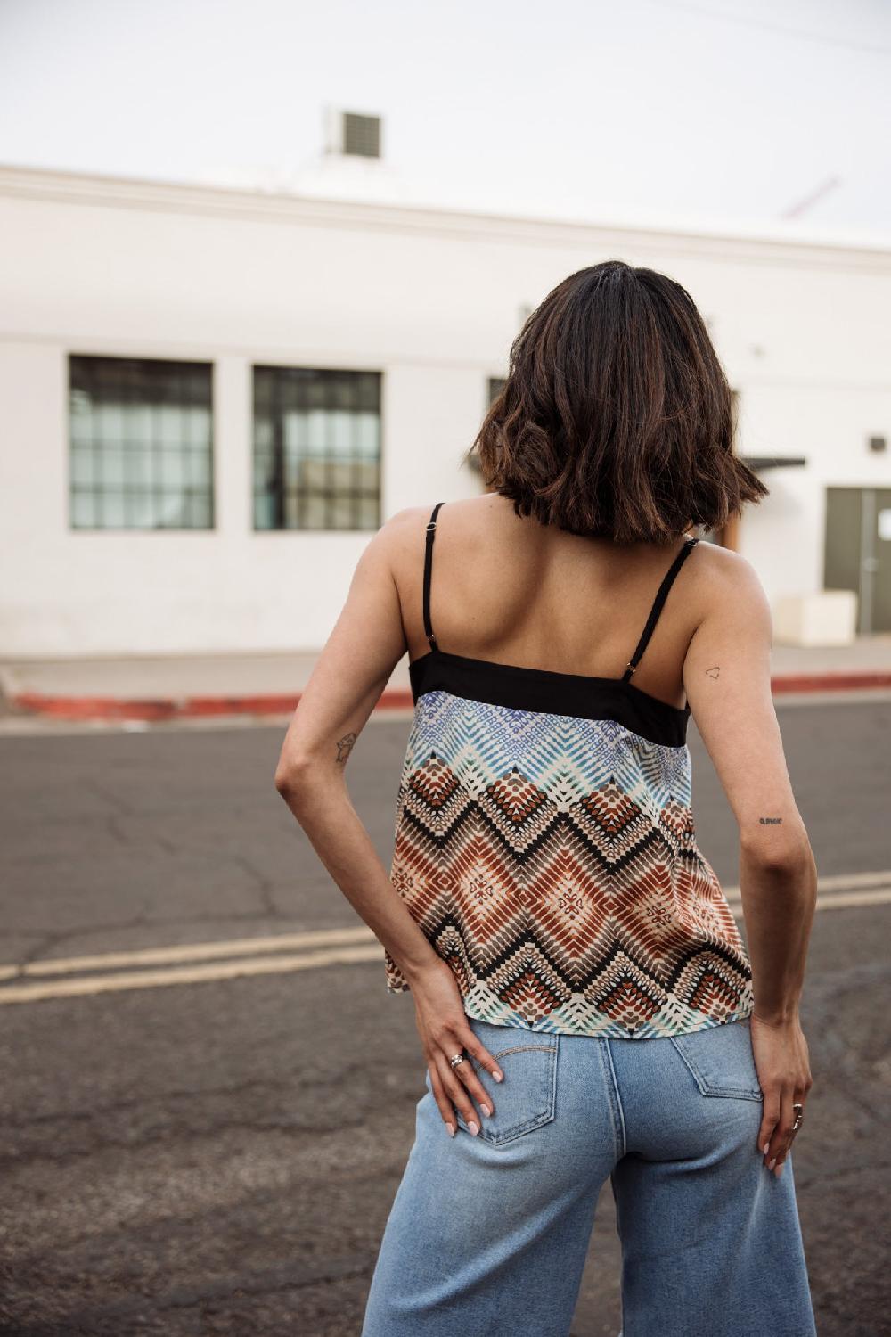 Freeman T. Porter Ella Oasis Débardeur Imprimé Femme Original