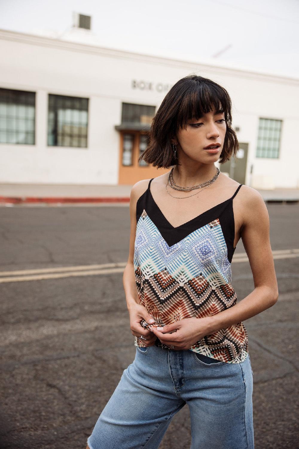 Freeman T. Porter Ella Oasis Débardeur Imprimé Femme Original